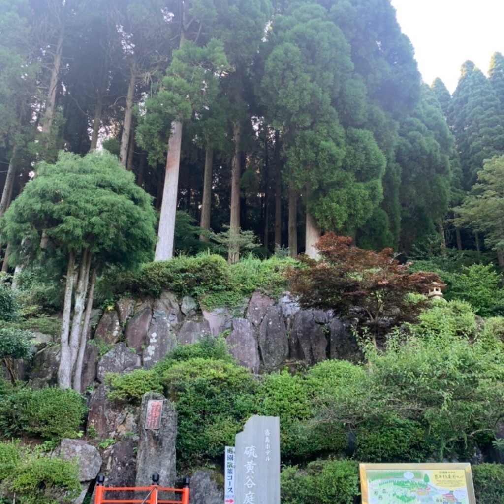 実際訪問したユーザーが直接撮影して投稿した牧園町高千穂日帰り温泉硫黄谷庭園大浴場の写真