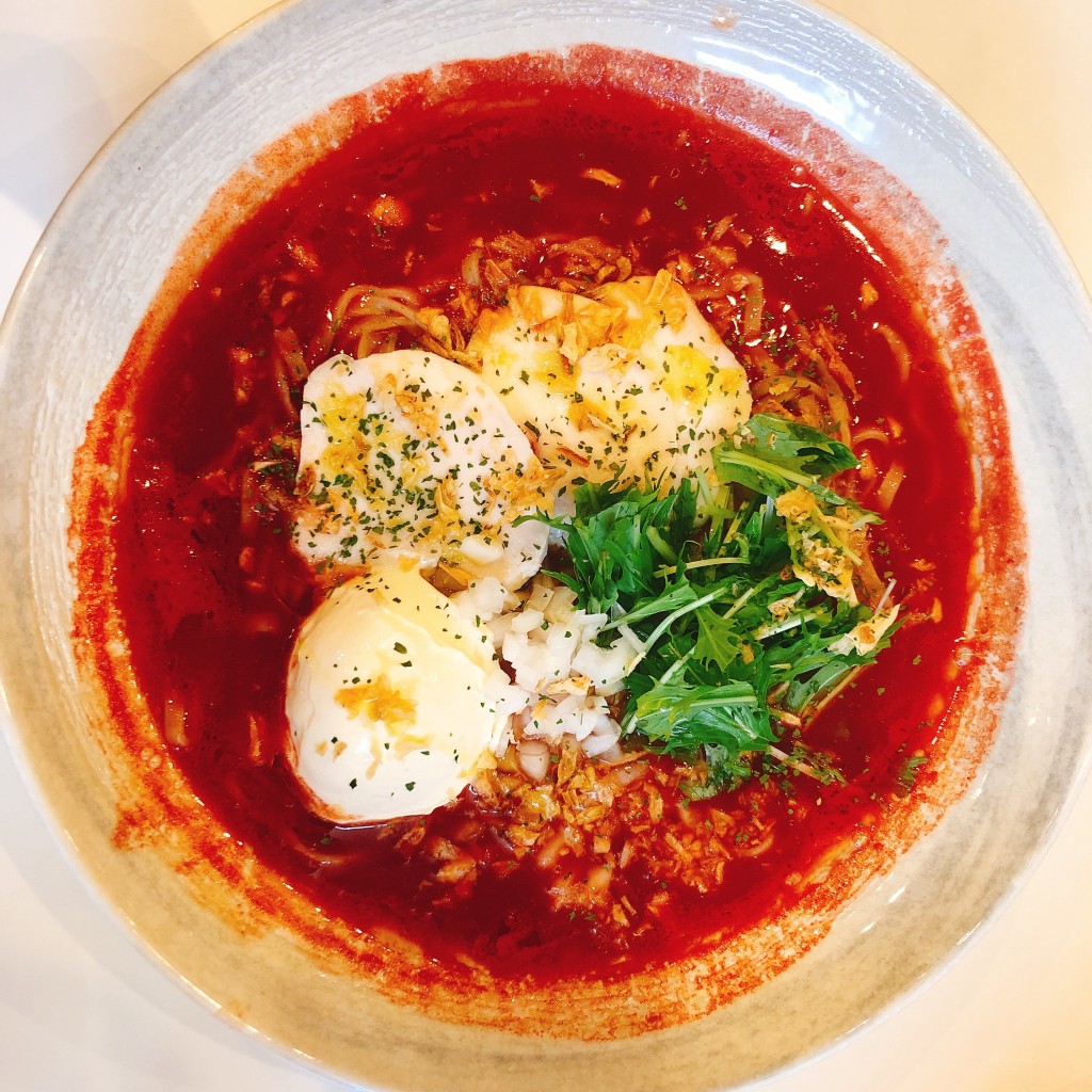 ユーザーが投稿したトマトとフロマージュの汁そばの写真 - 実際訪問したユーザーが直接撮影して投稿した京町ラーメン / つけ麺サルタヒコの写真