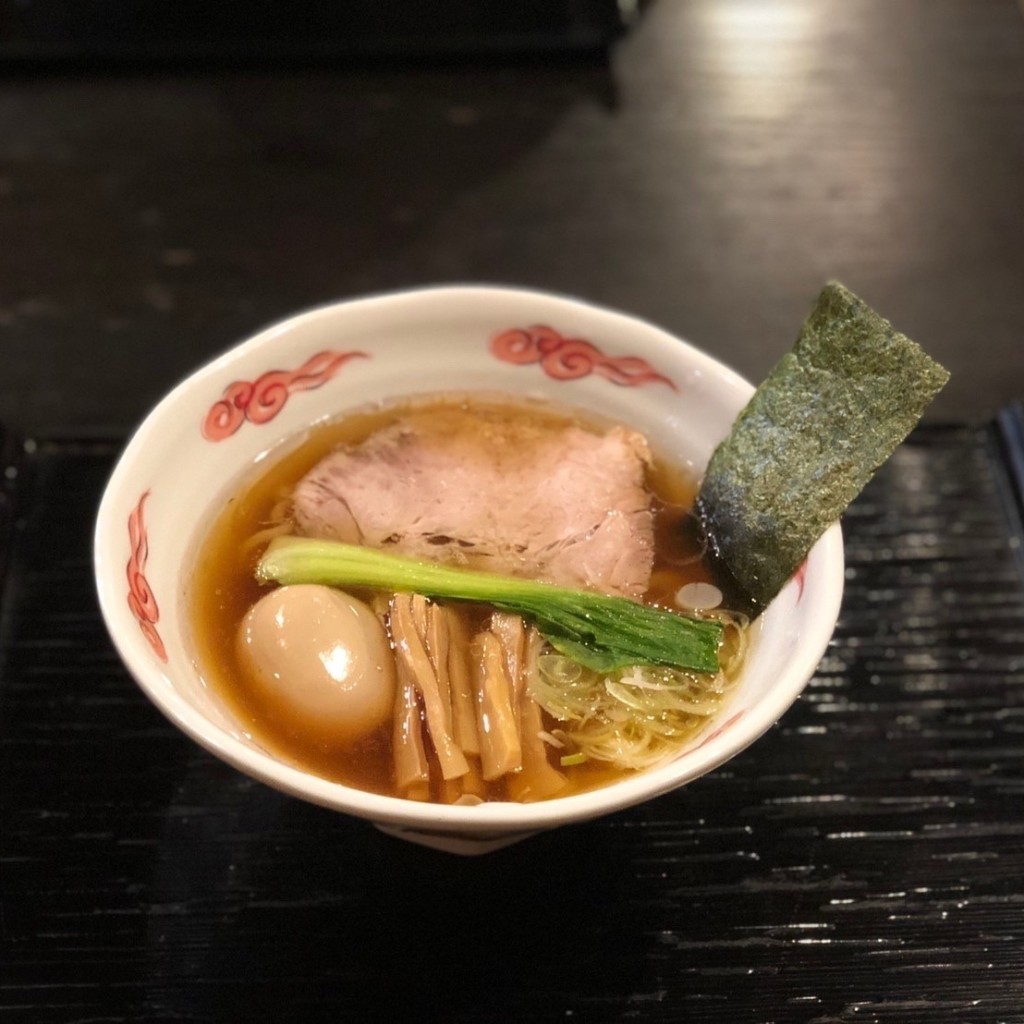 ユーザーが投稿した煮卵醤油ラーメンの写真 - 実際訪問したユーザーが直接撮影して投稿した元吉田町ラーメン / つけ麺龍のひげの写真