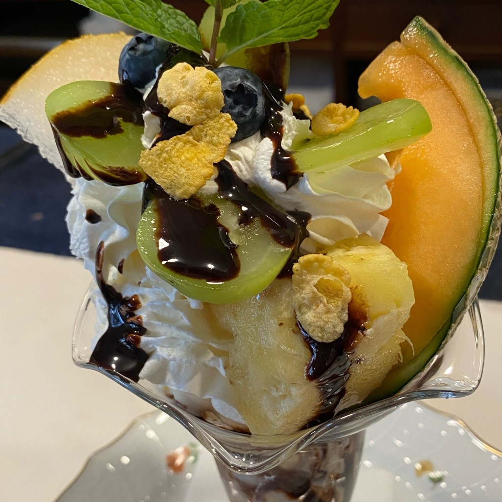 ユーザーが投稿した今日のチョコレートパフェの写真 - 実際訪問したユーザーが直接撮影して投稿した宇奈月温泉喫茶店カフェ モーツァルトの写真