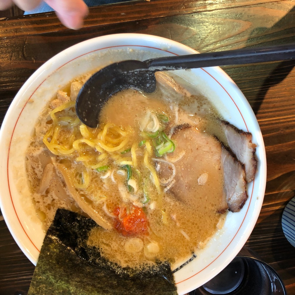 ユーザーが投稿した白味噌ラーメンの写真 - 実際訪問したユーザーが直接撮影して投稿した平良ラーメン専門店追風丸 宮古島店の写真