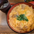 奥美濃古地鶏の親子丼 - 実際訪問したユーザーが直接撮影して投稿した木場鶏料理古ぢどり屋の写真のメニュー情報