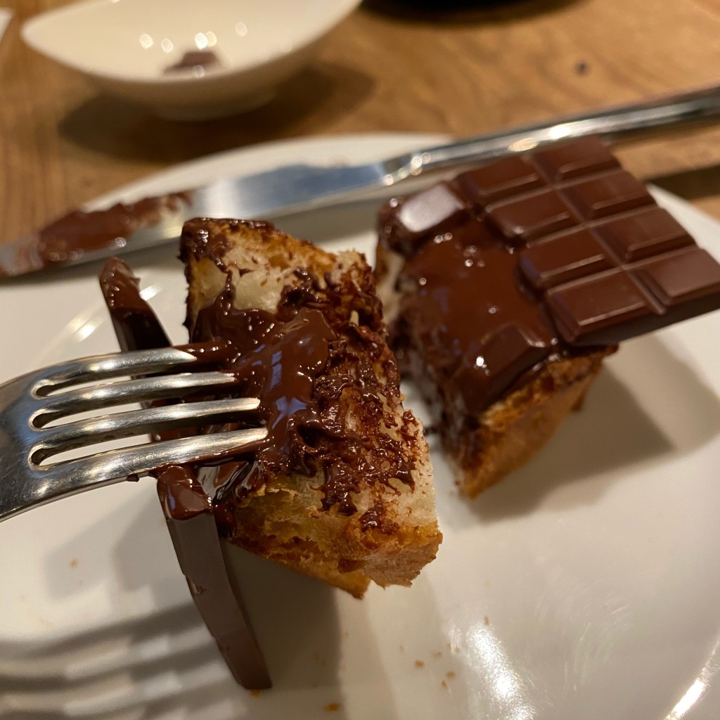 ユーザーが投稿したトーストショコラの写真 - 実際訪問したユーザーが直接撮影して投稿した富ヶ谷チョコレートCACAO STOREの写真