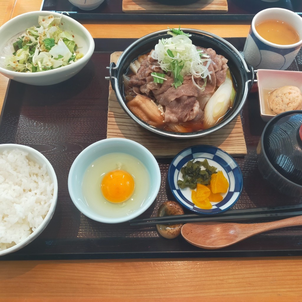 ユーザーが投稿したすき焼き御膳 (A5黒毛和牛) +甘味セットの写真 - 実際訪問したユーザーが直接撮影して投稿した銀座すき焼き銀座 和食 肉割烹 宮下の写真