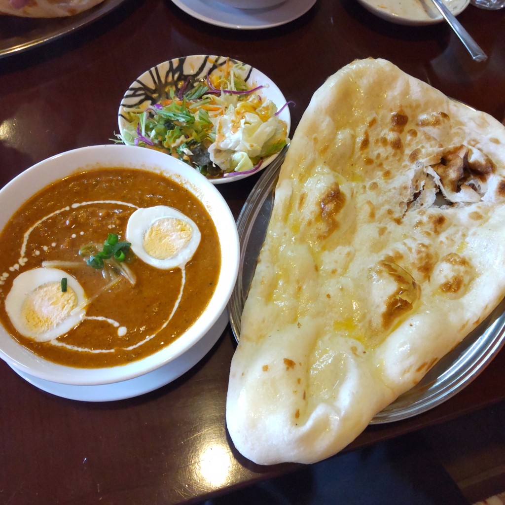 ユーザーが投稿したチキンカレーの写真 - 実際訪問したユーザーが直接撮影して投稿した木月インド料理インドダイニングアリアの写真