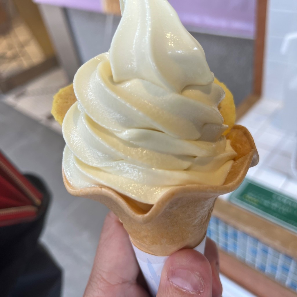 ユーザーが投稿したソフトクリーム芋ようの写真 - 実際訪問したユーザーが直接撮影して投稿した浅草和菓子舟和 浅草本店の写真