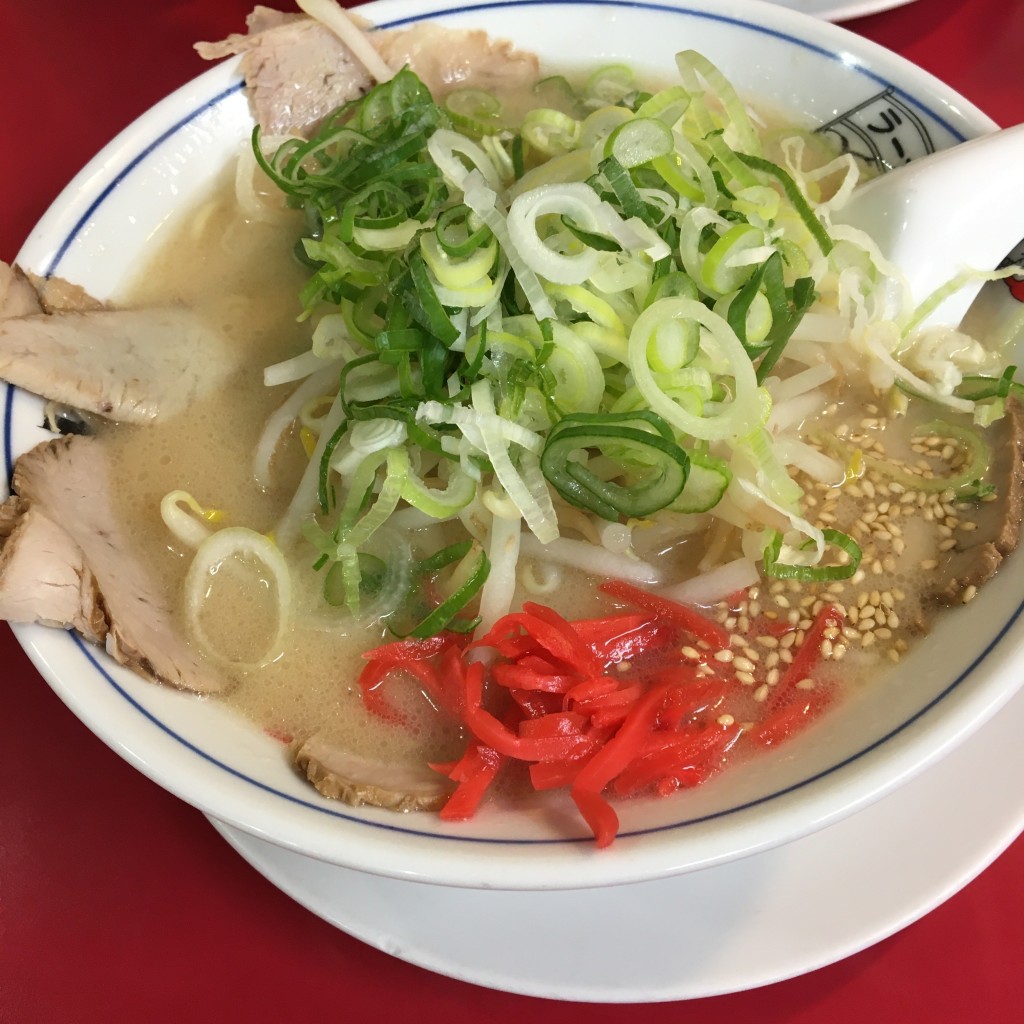 ユーザーが投稿した豚骨ラーメンの写真 - 実際訪問したユーザーが直接撮影して投稿した長良福光ラーメン専門店ラーメン天外 長良店の写真