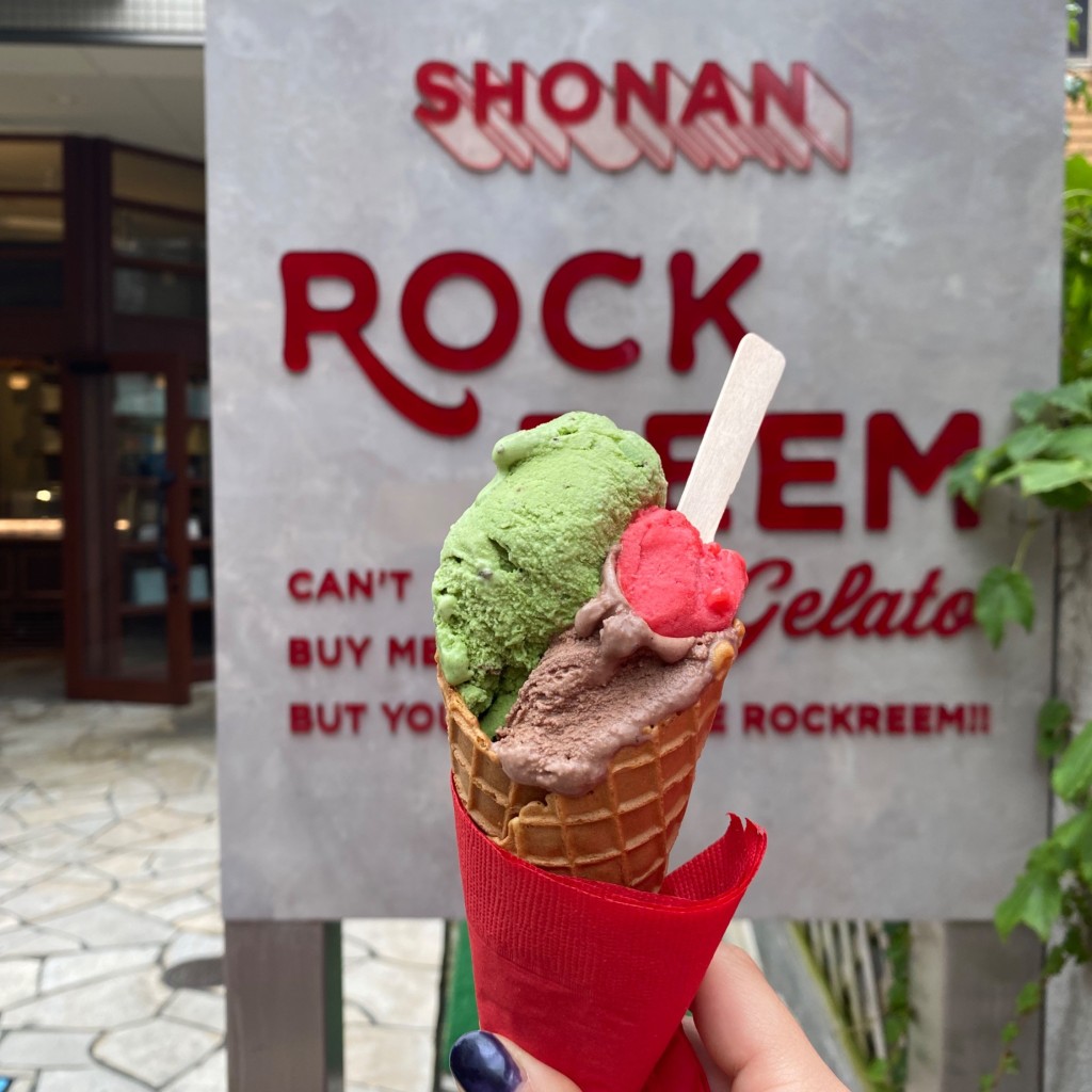 実際訪問したユーザーが直接撮影して投稿した片瀬海岸アイスクリームROCKREEM gelatoの写真