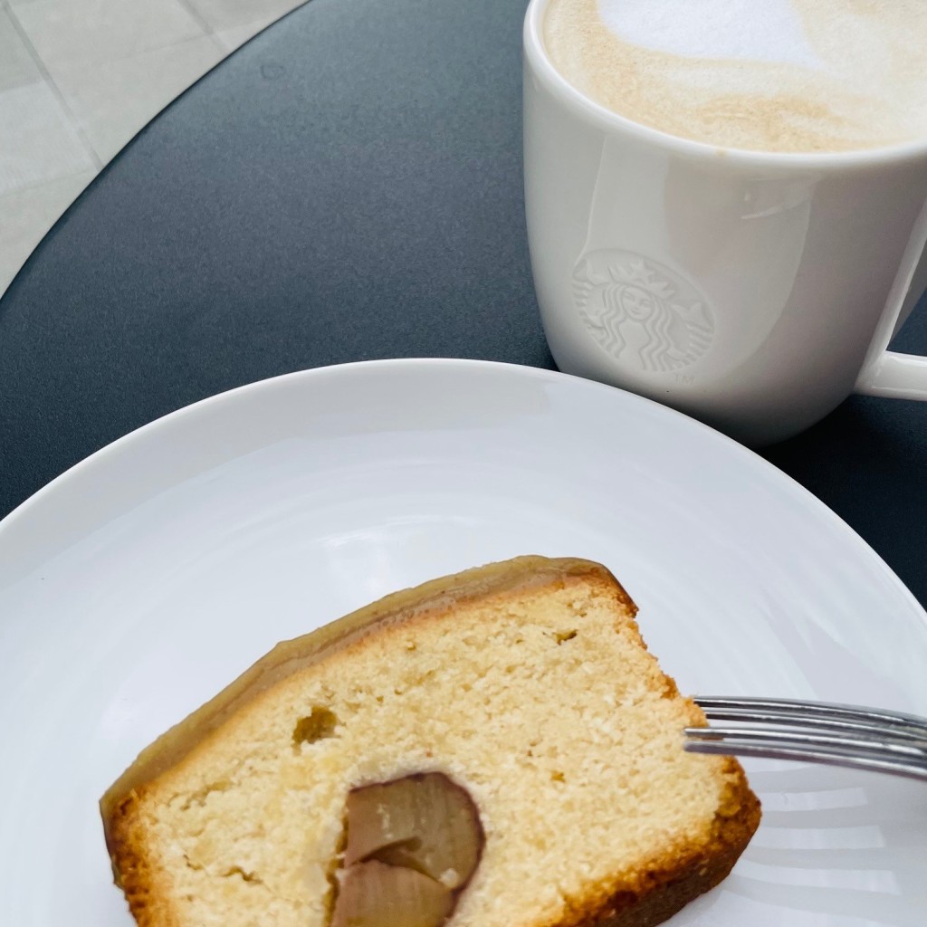ユーザーが投稿したマロンパウンドケーキの写真 - 実際訪問したユーザーが直接撮影して投稿した鵜ノ子カフェスターバックスコーヒー 新潟亀田店の写真