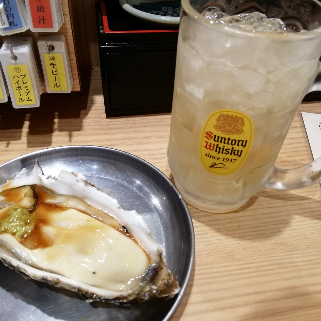 ユーザーが投稿した生牡蠣 ワサビの写真 - 実際訪問したユーザーが直接撮影して投稿した難波寿司すしまる なんばウォーク店の写真