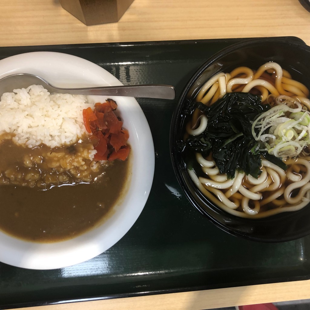 ユーザーが投稿したカレーS 温うどんの写真 - 実際訪問したユーザーが直接撮影して投稿した中央林間そば名代 箱根そば 中央林間店の写真