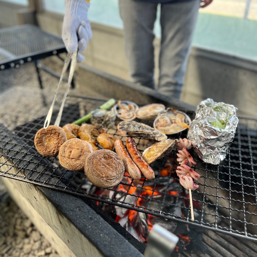 ユーザーが投稿したBBQ1式の写真 - 実際訪問したユーザーが直接撮影して投稿した豊丘魚介 / 海鮮料理魚太郎 本店 浜焼きバーベキューの写真