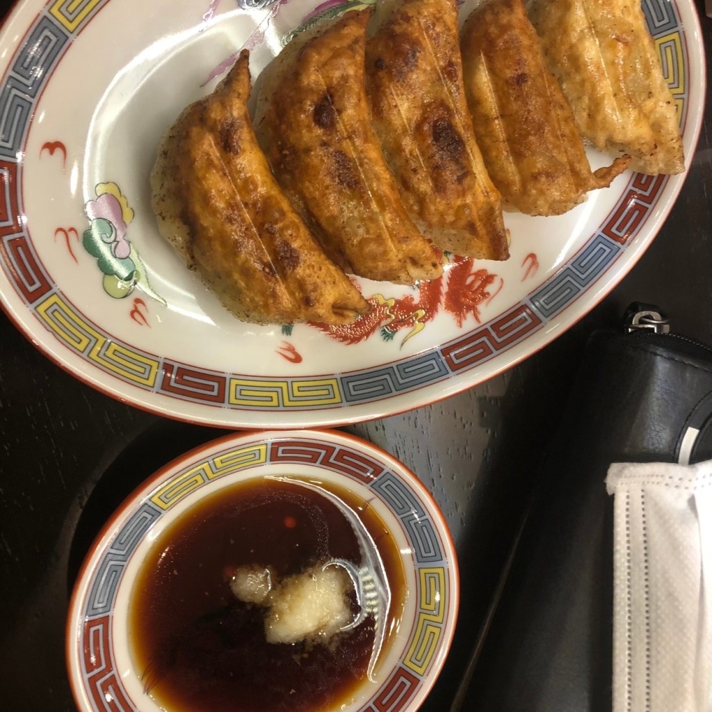 ユーザーが投稿した揚げ焼き餃子10ヶの写真 - 実際訪問したユーザーが直接撮影して投稿した薬師町ラーメン専門店中華そば 天までとどけの写真