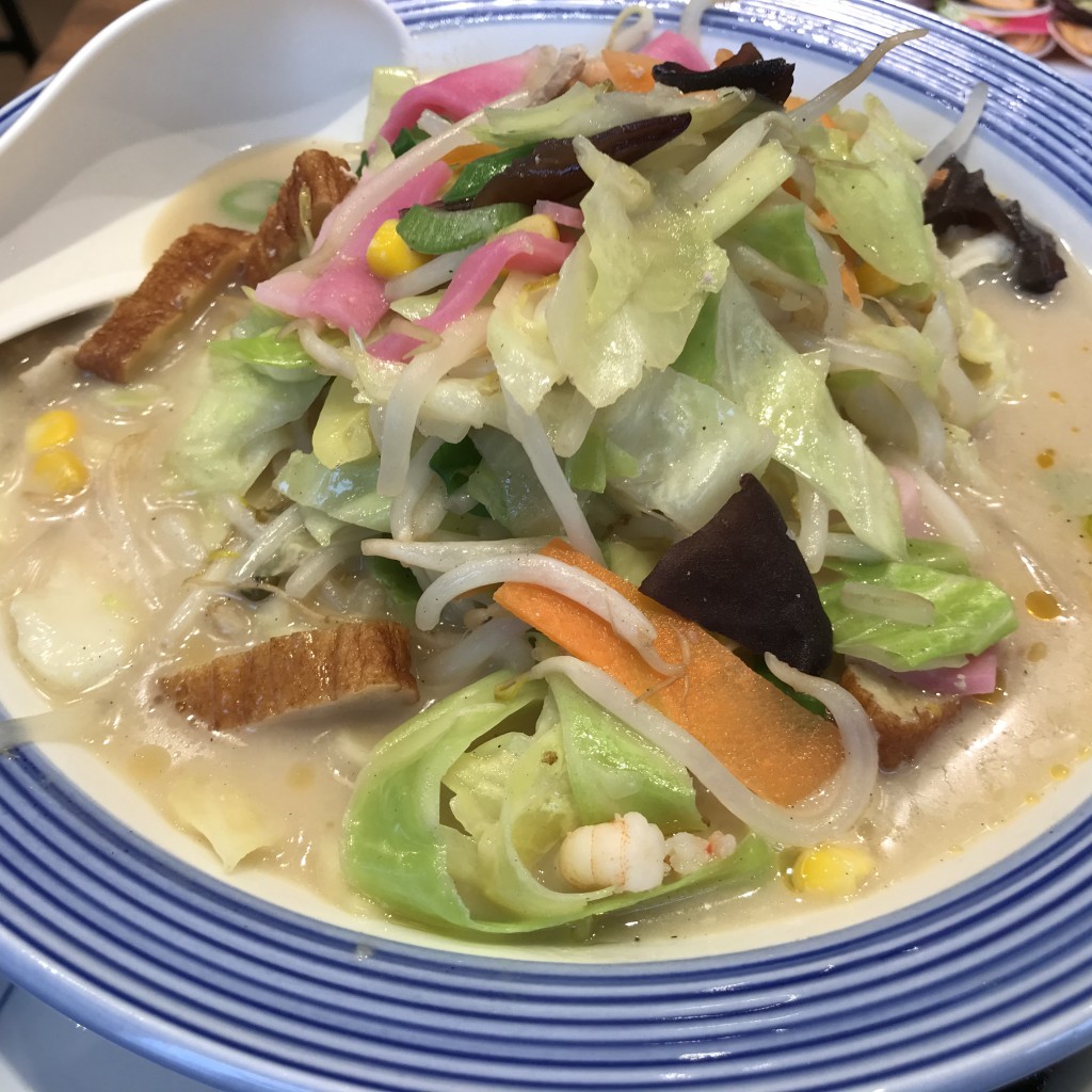 ユーザーが投稿した野菜たっぷりちゃんぽんの写真 - 実際訪問したユーザーが直接撮影して投稿した本宿ちゃんぽんリンガーハット 埼玉北本店の写真