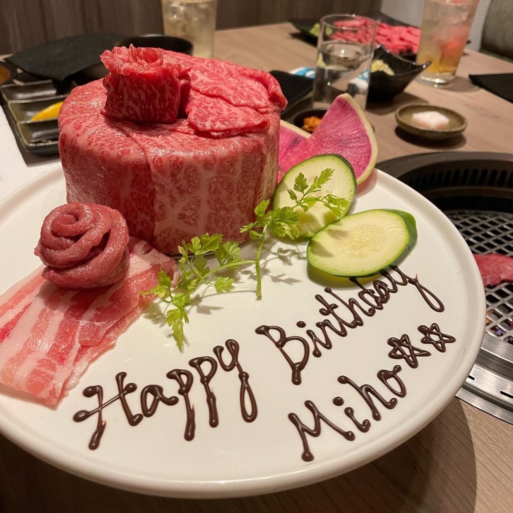 ユーザーが投稿した肉ケーキの写真 - 実際訪問したユーザーが直接撮影して投稿した神南焼肉近江うし焼肉 にくTATSU 渋谷店の写真