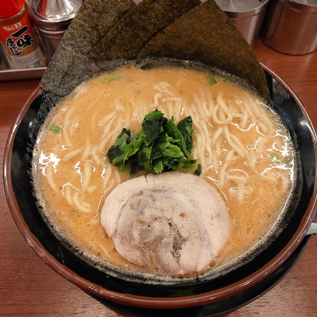 ユーザーが投稿した味噌ラーメン麺増しの写真 - 実際訪問したユーザーが直接撮影して投稿した鍛治ラーメン / つけ麺横浜家系ラーメンおばら家 鍛冶店の写真