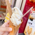 焼き芋ソフトクリーム - 実際訪問したユーザーが直接撮影して投稿した浅草スイーツ満願堂 オレンジ通り本店の写真のメニュー情報