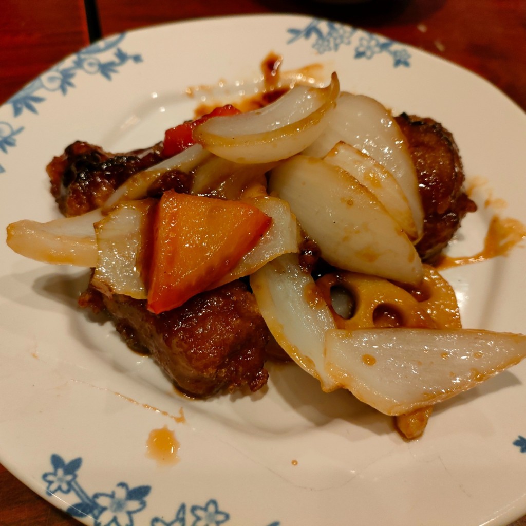 ユーザーが投稿した黒酢豚の写真 - 実際訪問したユーザーが直接撮影して投稿した市ケ尾町中華料理バーミヤン 市ケ尾店の写真