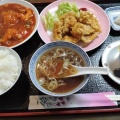 エビチリ定食 - 実際訪問したユーザーが直接撮影して投稿した富田町中華料理大龍飯店の写真のメニュー情報