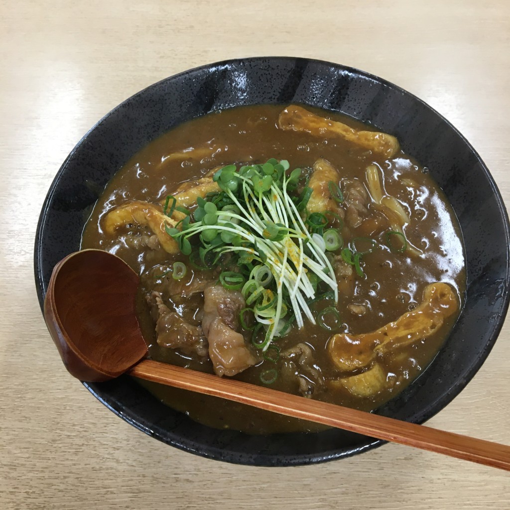 ユーザーが投稿したカレーうどん 朝の写真 - 実際訪問したユーザーが直接撮影して投稿した南開うどん釜揚 うどん 一紀の写真