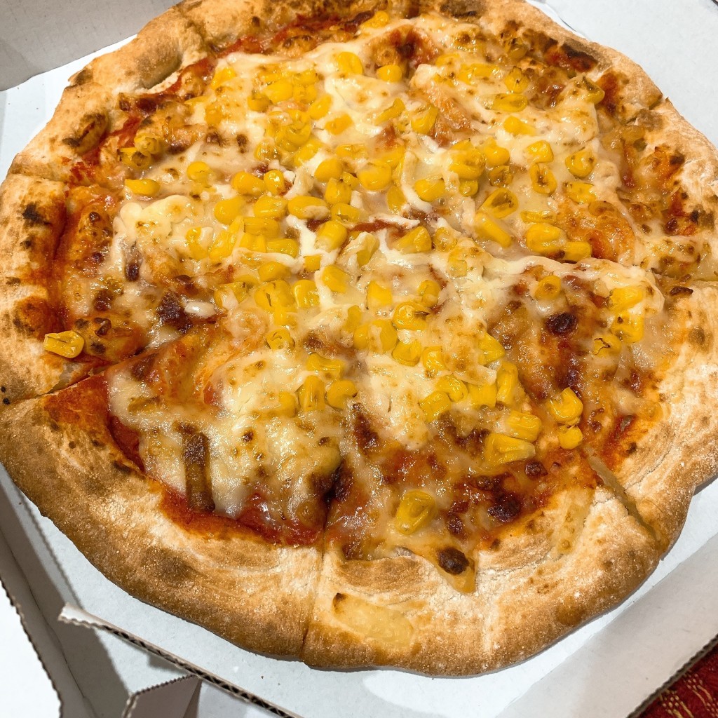 ユーザーが投稿したマヨコーンピザの写真 - 実際訪問したユーザーが直接撮影して投稿した寿町ファミリーレストランガスト 豊田店の写真