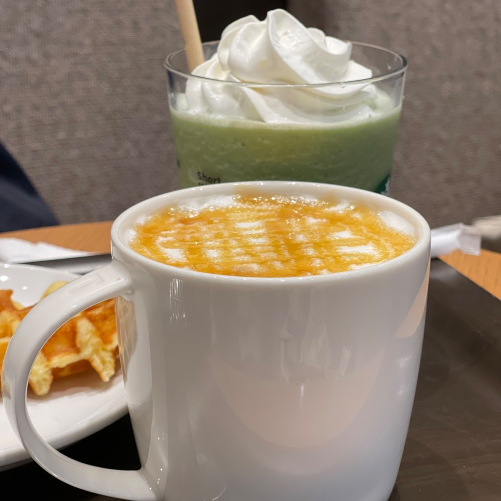 ユーザーが投稿したT抹茶クリームフラペチーノの写真 - 実際訪問したユーザーが直接撮影して投稿した池尻カフェスターバックスコーヒー イオンモール伊丹昆陽店の写真