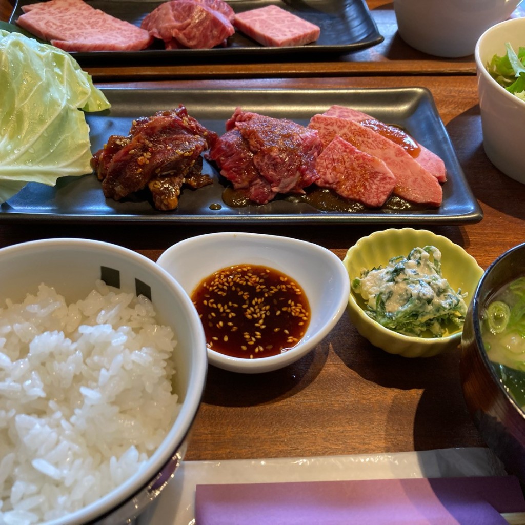 ユーザーが投稿した黒毛和牛焼肉lunchの写真 - 実際訪問したユーザーが直接撮影して投稿した山田町肉料理グリルダイニング 秀の写真