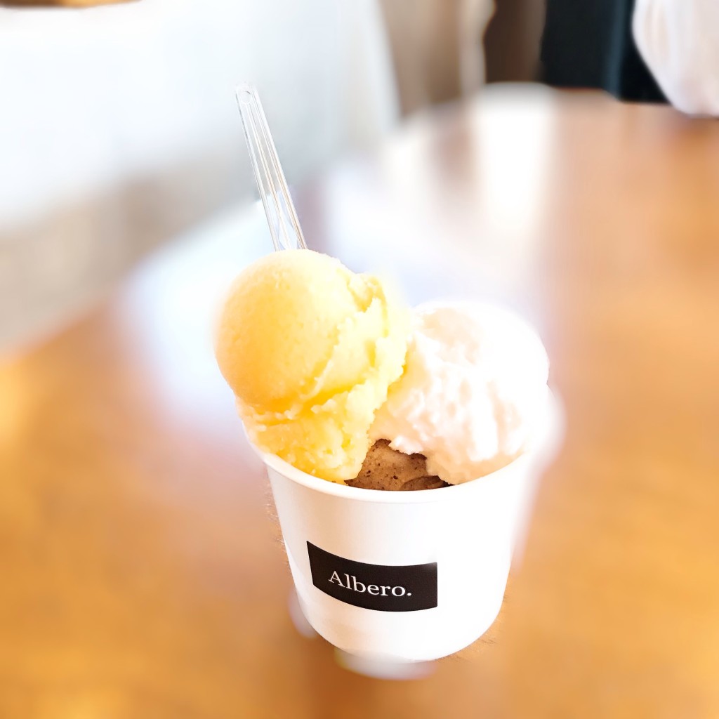 ユーザーが投稿した3種盛りの写真 - 実際訪問したユーザーが直接撮影して投稿した下里見町アイスクリームAlbero.の写真