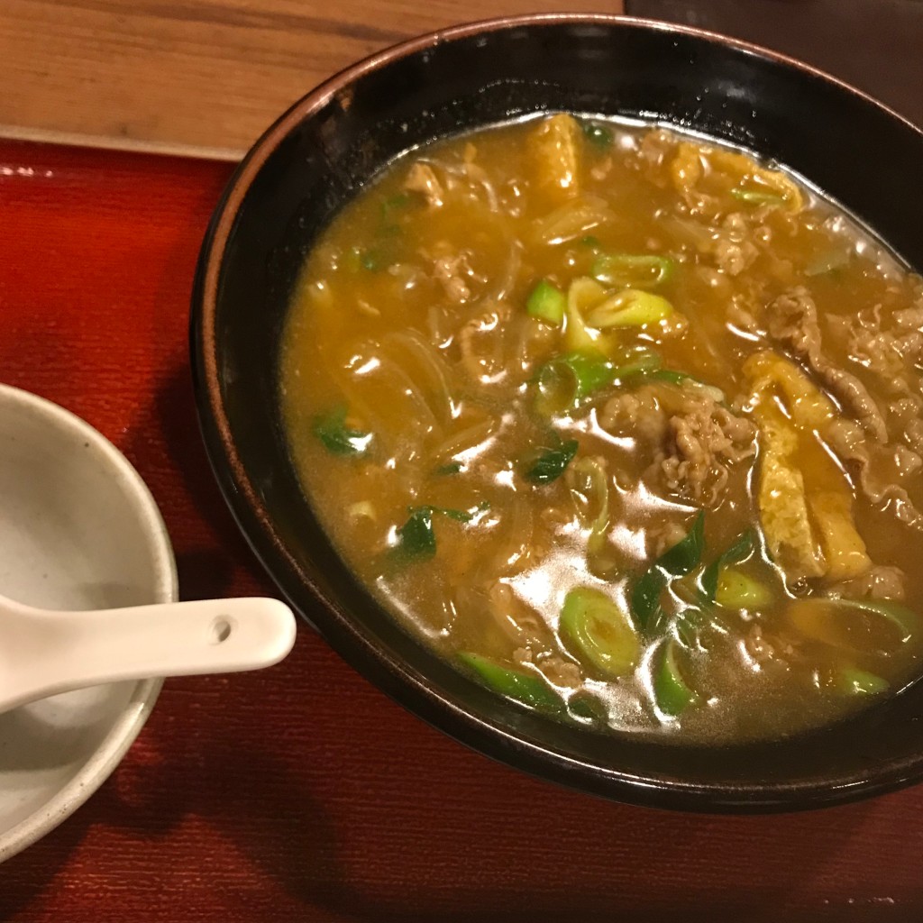 ユーザーが投稿したカレーうどんの写真 - 実際訪問したユーザーが直接撮影して投稿した古江台うどん豆・太鼓亭 吹田北千里駅ビル店の写真