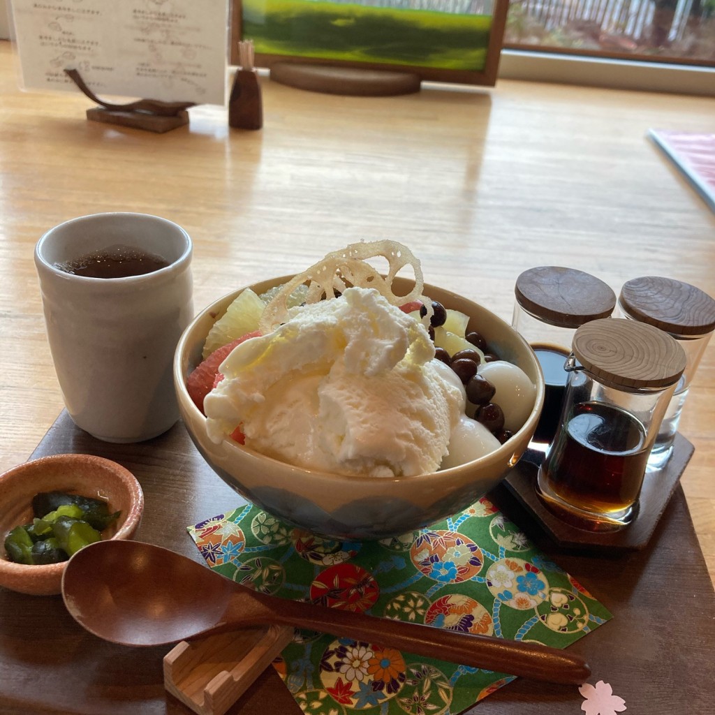 北海道推しさんが投稿した野幌寿町和カフェ / 甘味処のお店日本茶甘味処あずきの写真