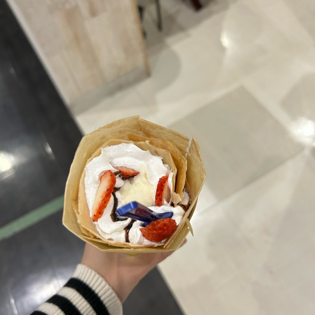 ユーザーが投稿したアイスイチゴチョコの写真 - 実際訪問したユーザーが直接撮影して投稿した大高町スイーツディッパーダン イオンモール大高店の写真