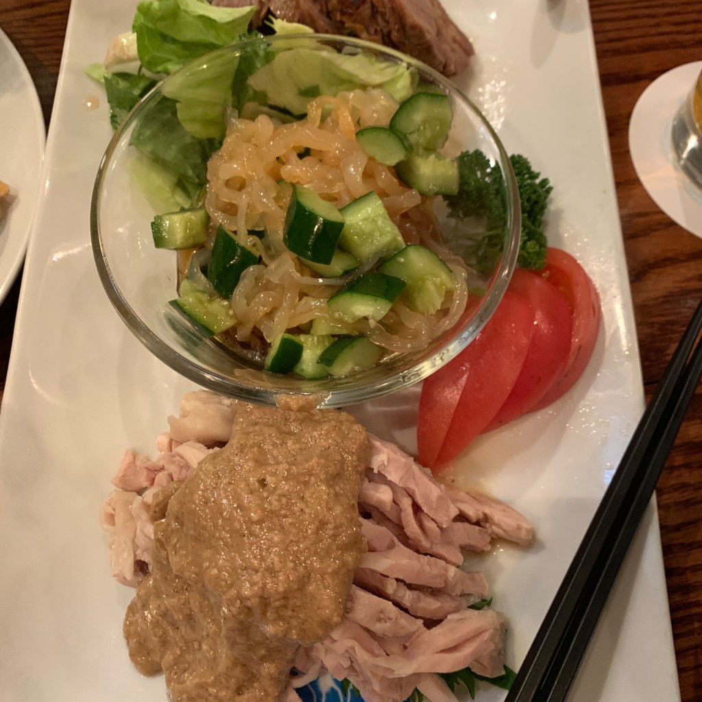 ユーザーが投稿した棒棒鶏の写真 - 実際訪問したユーザーが直接撮影して投稿した八重洲中華料理リトル泰興楼 Fei店の写真
