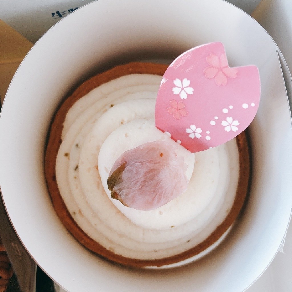 ユーザーが投稿した桜モンブランタルトの写真 - 実際訪問したユーザーが直接撮影して投稿した梨子ノ木ケーキ菓子工房くむらの写真