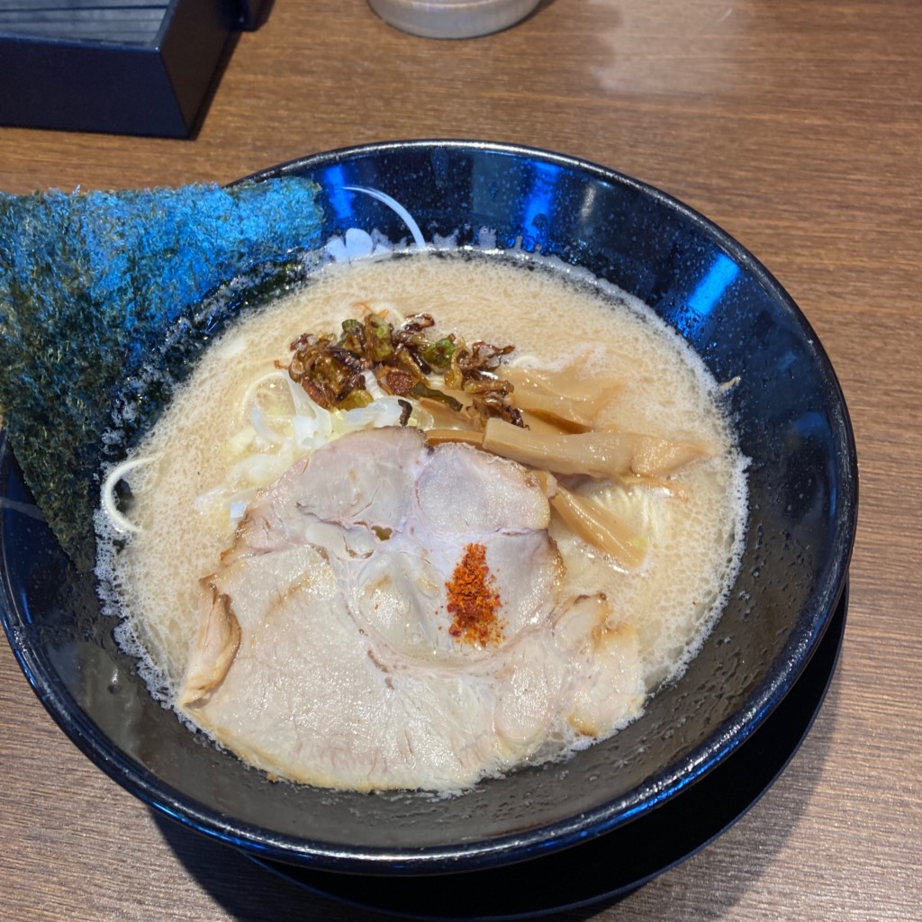 ユーザーが投稿した豚骨ラーメンの写真 - 実際訪問したユーザーが直接撮影して投稿した粟野東ラーメン専門店とんこつラーメン 一兆の写真