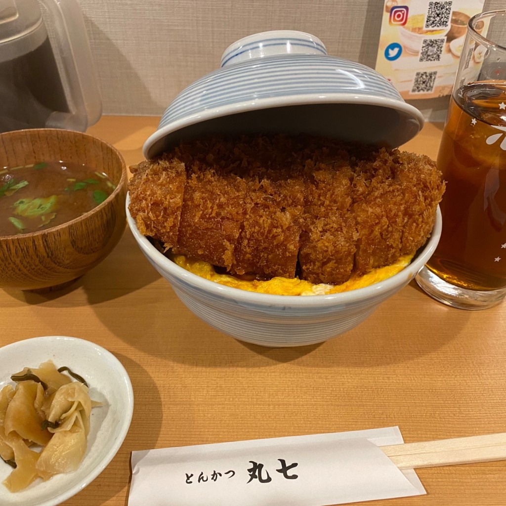 ユーザーが投稿したカツ丼の写真 - 実際訪問したユーザーが直接撮影して投稿した門前仲町とんかつとんかつ 丸七の写真