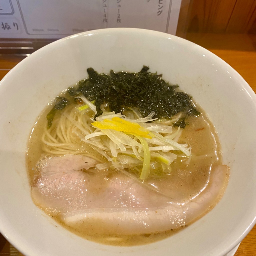 ユーザーが投稿したラーメン 海老と塩の写真 - 実際訪問したユーザーが直接撮影して投稿した国泰寺町ラーメン / つけ麺麺屋 会心の一振りの写真