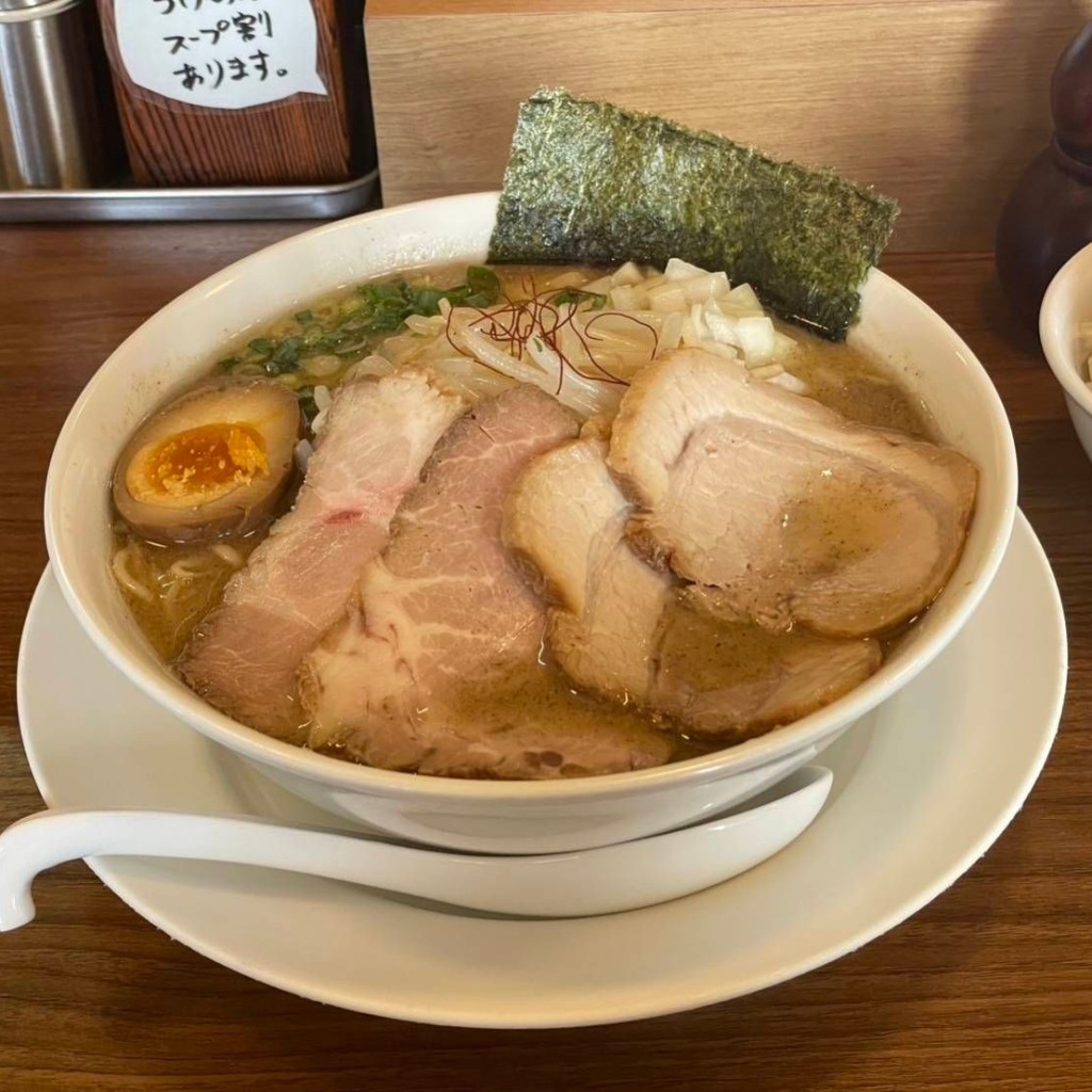 ユーザーが投稿した蛤と鶏の白醤油ラーメンの写真 - 実際訪問したユーザーが直接撮影して投稿した大形本町ラーメン専門店麺屋 ゆゆ多の写真