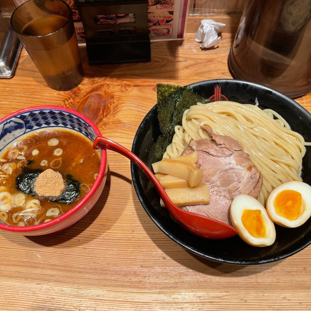 ユーザーが投稿したLunchつけ麺の写真 - 実際訪問したユーザーが直接撮影して投稿した角田町つけ麺専門店三田製麺所 梅田店の写真