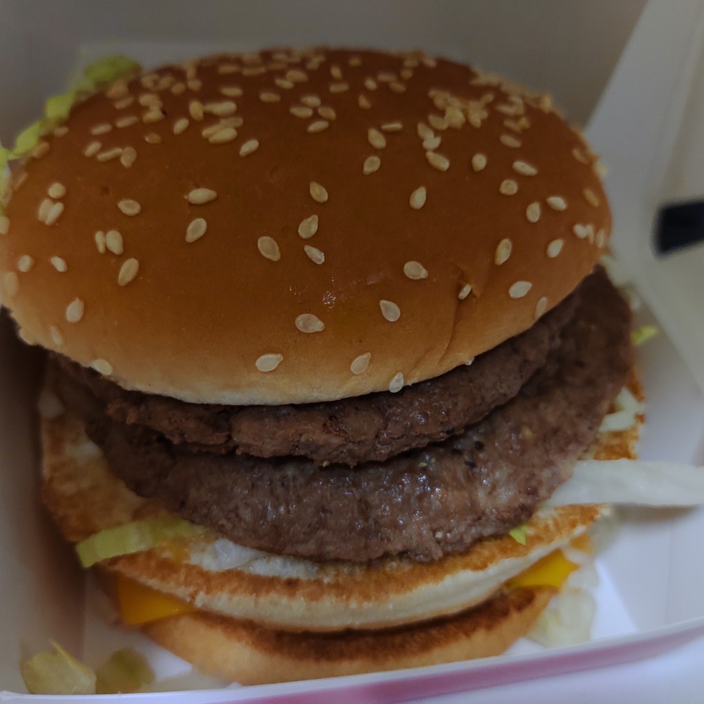 ユーザーが投稿したビックマックの写真 - 実際訪問したユーザーが直接撮影して投稿した花小金井ファーストフードマクドナルド 花小金井駅前店の写真