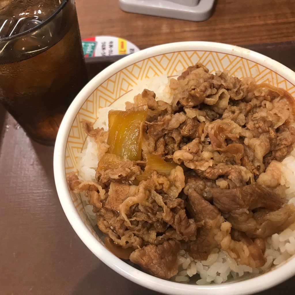 ユーザーが投稿した牛丼立の写真 - 実際訪問したユーザーが直接撮影して投稿した新天地牛丼すき家 広島新天地店の写真