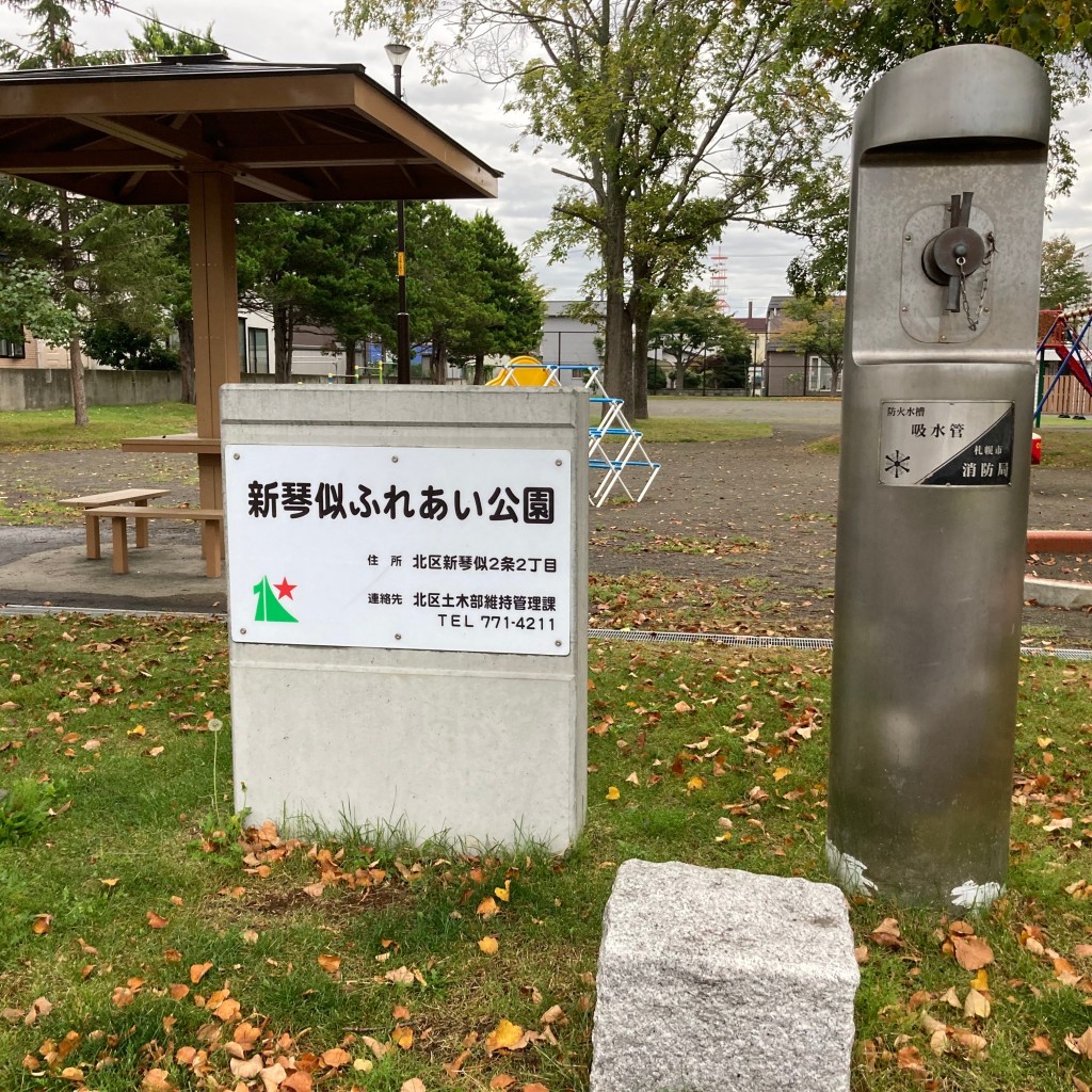 実際訪問したユーザーが直接撮影して投稿した新琴似二条公園新琴似ふれあい公園の写真