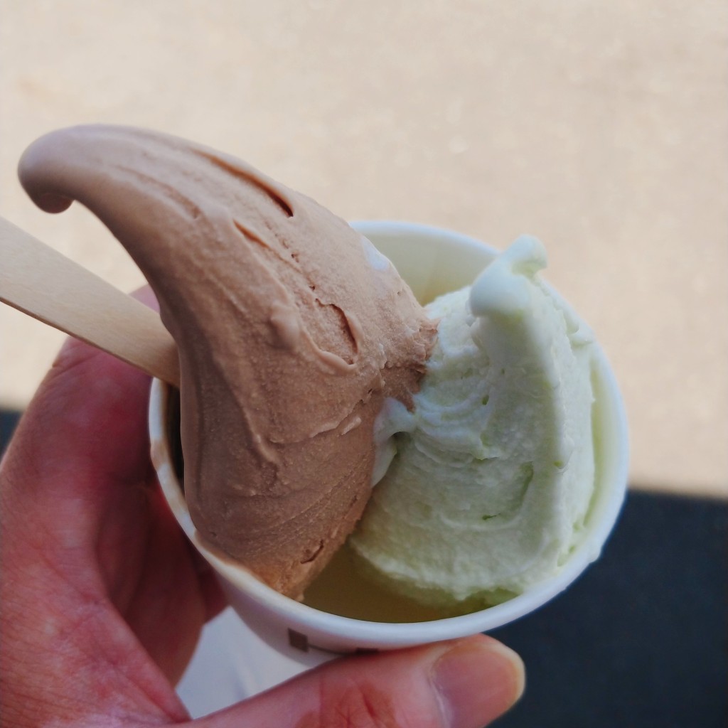 ユーザーが投稿した生アイスの写真 - 実際訪問したユーザーが直接撮影して投稿した中洲アイスクリームつくりたて生アイスの店 Hetsの写真