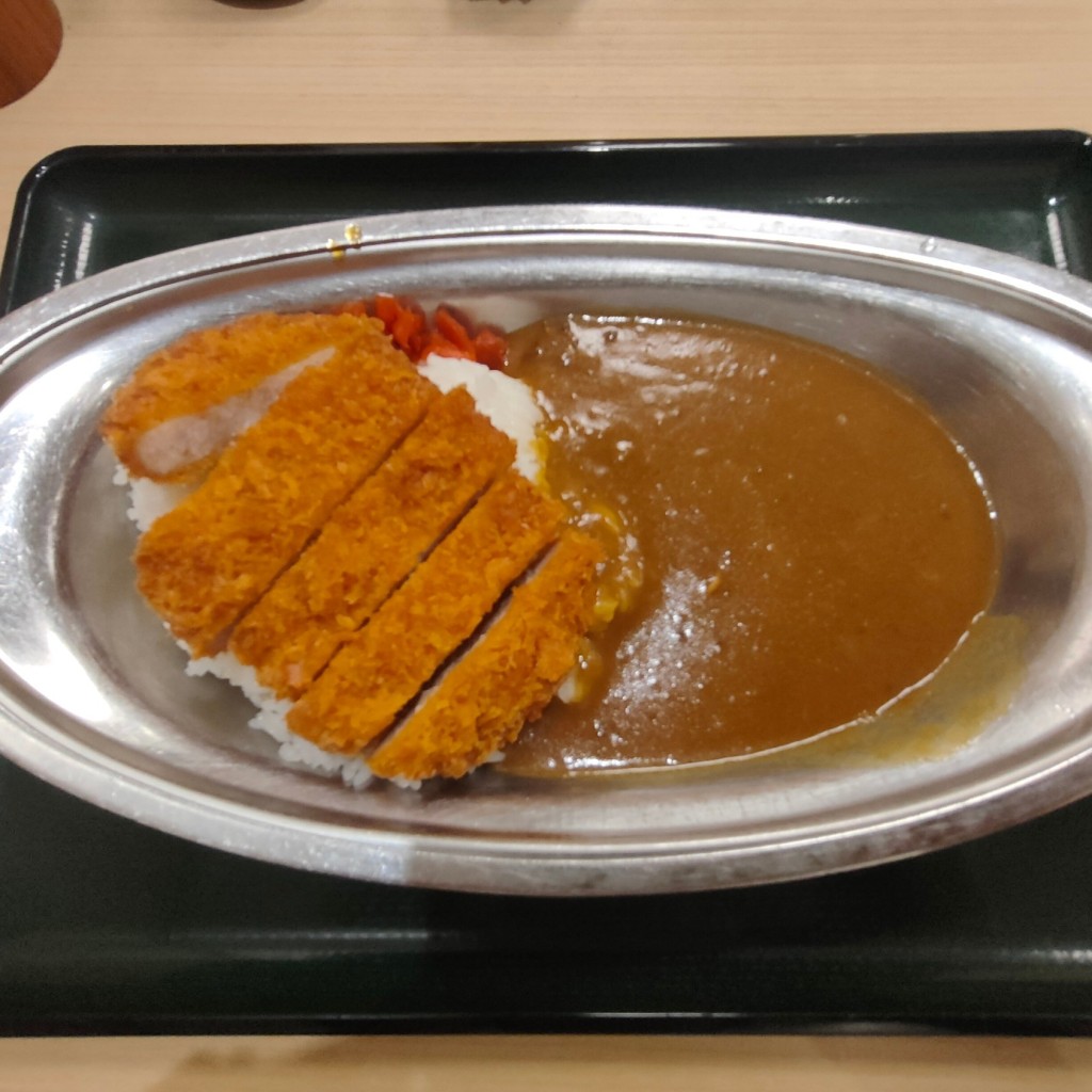 ユーザーが投稿したカツカレーの写真 - 実際訪問したユーザーが直接撮影して投稿した登戸そば名代 箱根そば 登戸店の写真