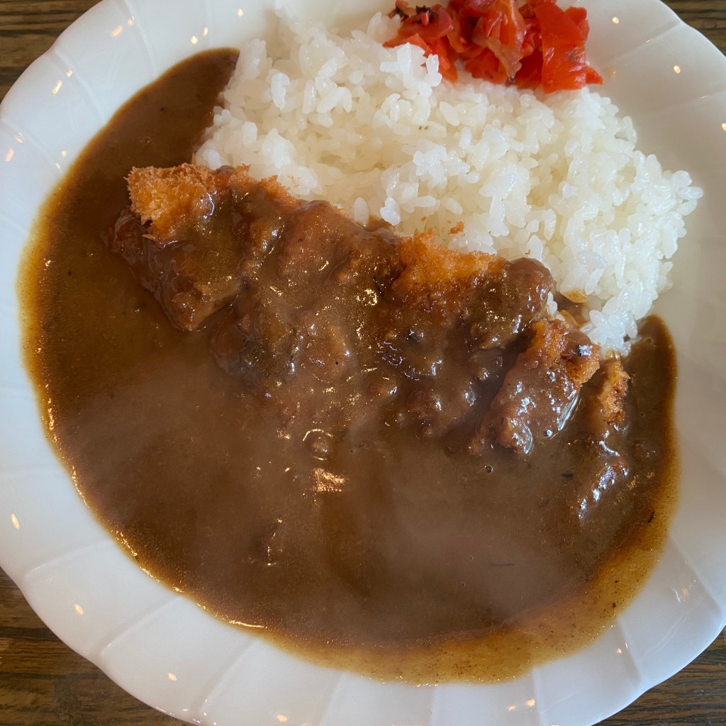 ユーザーが投稿したカツカレー定食の写真 - 実際訪問したユーザーが直接撮影して投稿した連尺通洋食菊やの写真