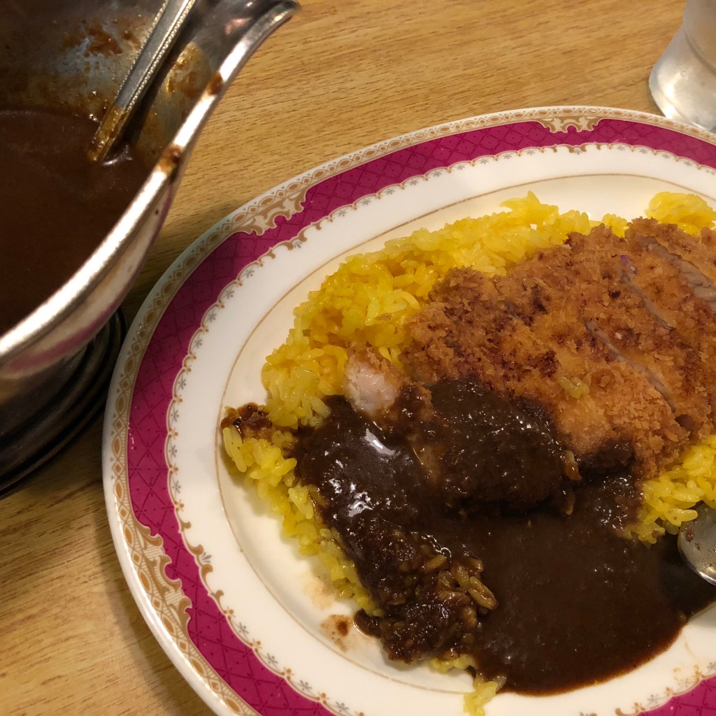 ユーザーが投稿したチキンカツカレーの写真 - 実際訪問したユーザーが直接撮影して投稿した八幡町カレーベンガル亭の写真