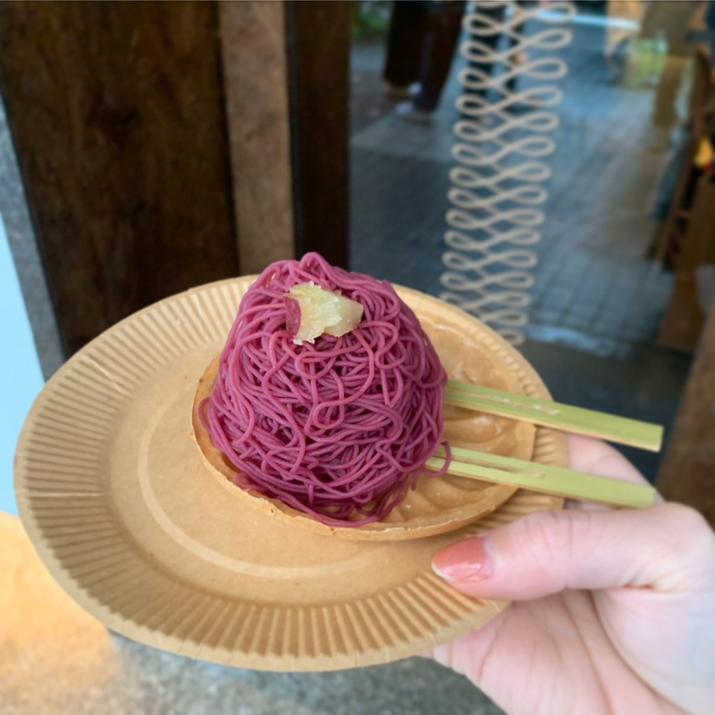 ユーザーが投稿した紅芋だんこの写真 - 実際訪問したユーザーが直接撮影して投稿した大須ケーキ和栗モンブラン専門店 栗りんの写真