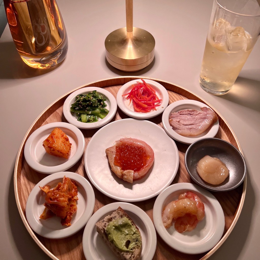 ユーザーが投稿した前菜盛り合わせの写真 - 実際訪問したユーザーが直接撮影して投稿した神山町韓国料理韓式料理 サンの写真