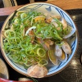 あさりうどん - 実際訪問したユーザーが直接撮影して投稿した銀座うどん丸亀製麺 熊谷店の写真のメニュー情報