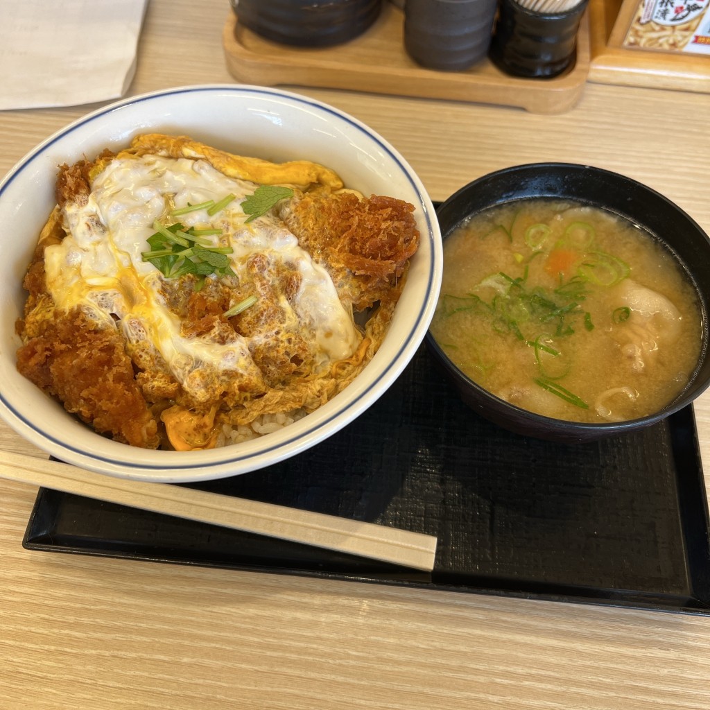 ユーザーが投稿したカツ丼(梅)の写真 - 実際訪問したユーザーが直接撮影して投稿した高茶屋小森町とんかつかつや イオンモール津南店の写真