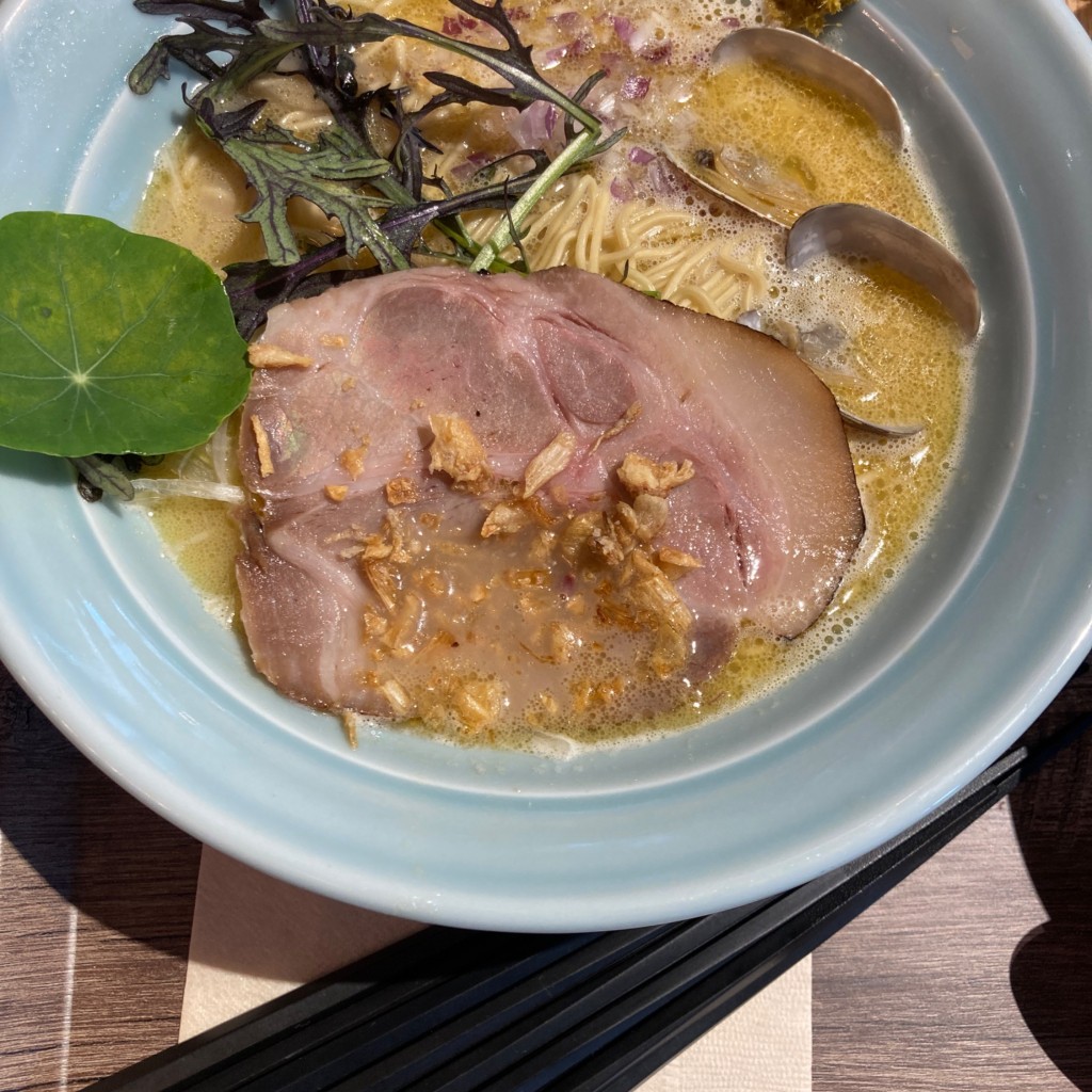 ユーザーが投稿した貝白湯らーめんの写真 - 実際訪問したユーザーが直接撮影して投稿した新港町台湾料理HASUの写真